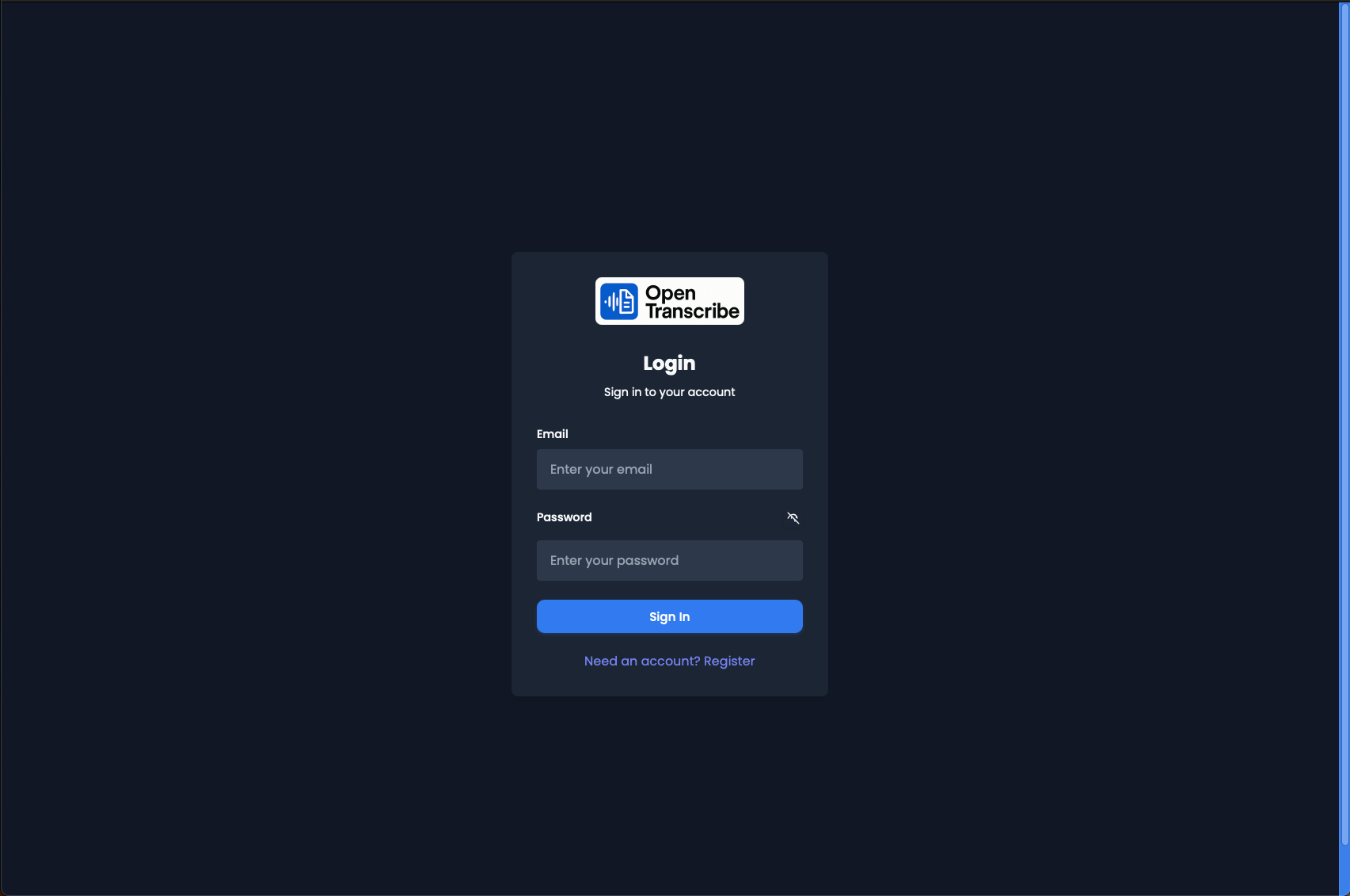 Filters sidebar
