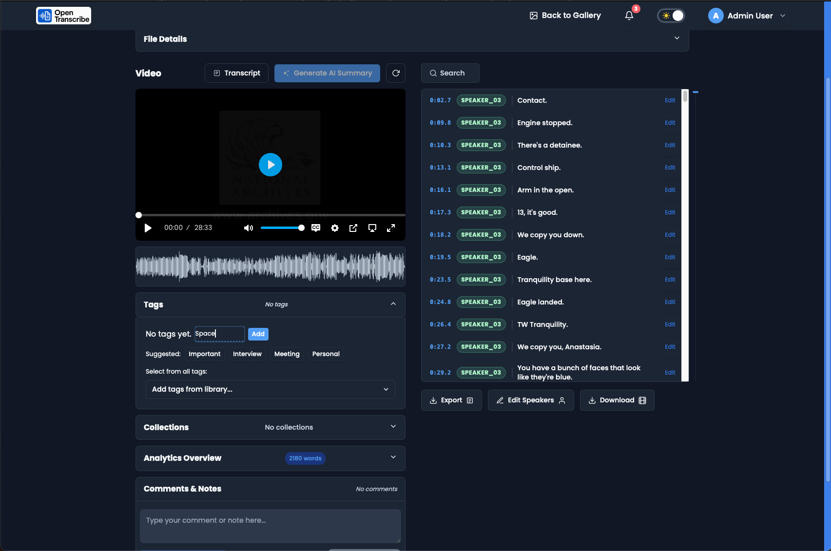 Thumbnails appearing