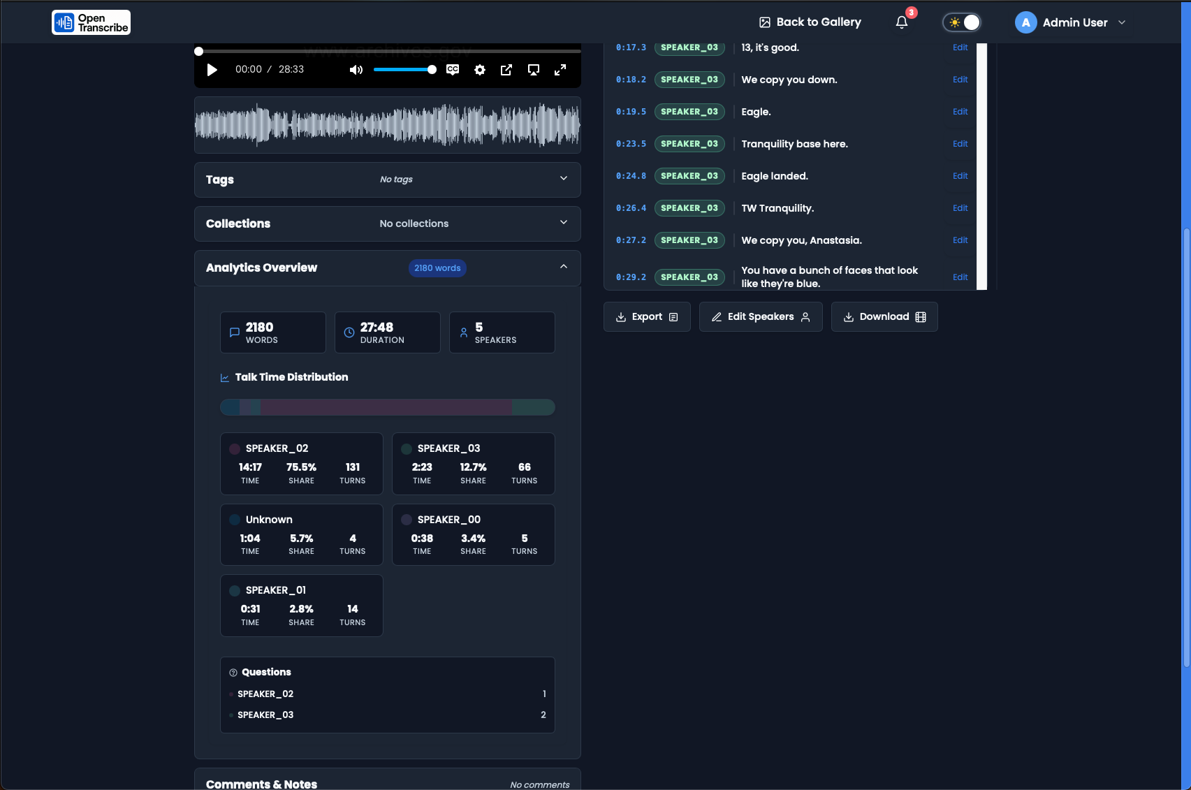 Concurrent processing notifications